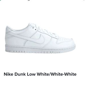 I am trying to BUY white nike dunk lows